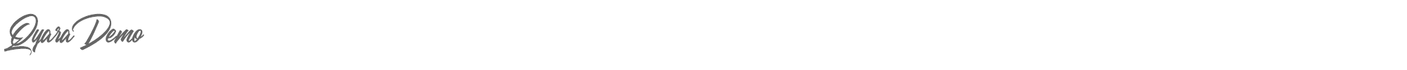 Qyara Qyara-Demo.otf font preview