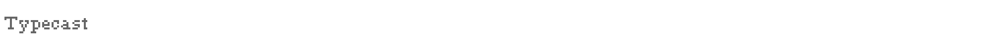Typecast Typecast.ttf font preview