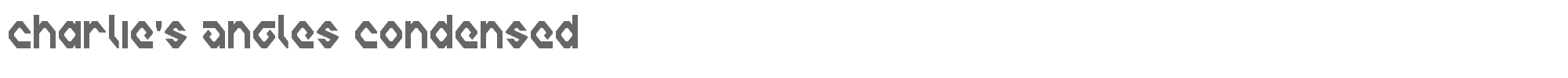 Charlie's Angles charliesanglescond.ttf font preview