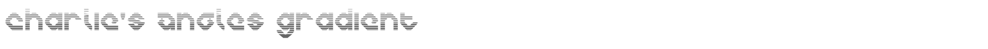 Charlie's Angles charliesanglesgrad.ttf font preview