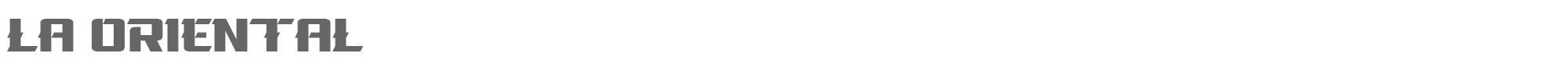 La Oriental LaOriental-Bold.otf font preview