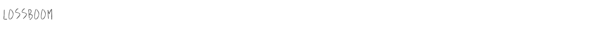 LossBoom lossboom.ttf font preview