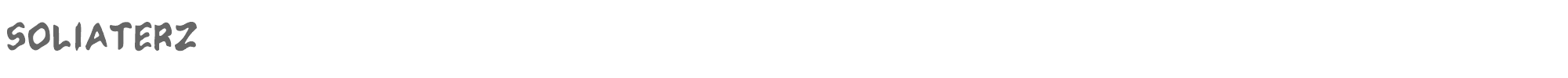 Soliaterz Soliaterz.ttf font preview