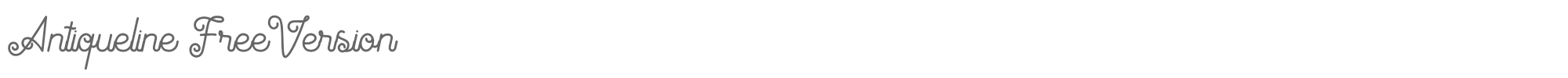 Antiqueline Antiqueline-FreeVersion.ttf font preview