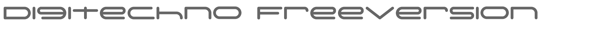 Digitechno Digitechno-FreeVersion.ttf font preview