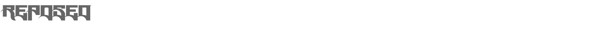 Reposed Reposed.ttf font preview