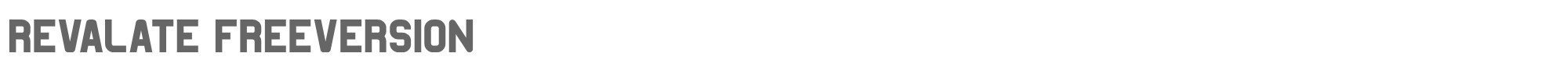 Sample characters Revalate Font