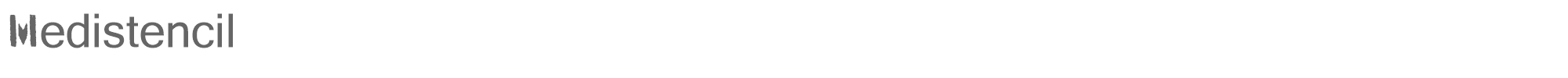 Medistencil Medistencil.ttf font preview