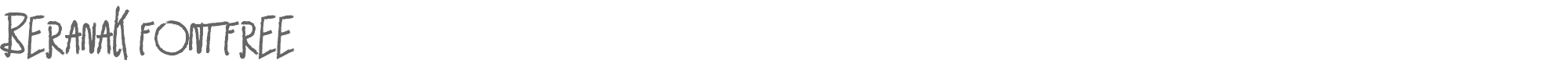 Beranak BeranakFontFREE.otf font preview