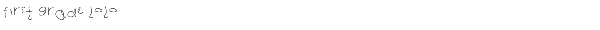 First Grade Lolo firstgradelolo.ttf font preview