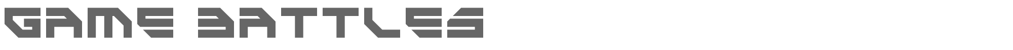 Game Battles game-battles.ttf font preview