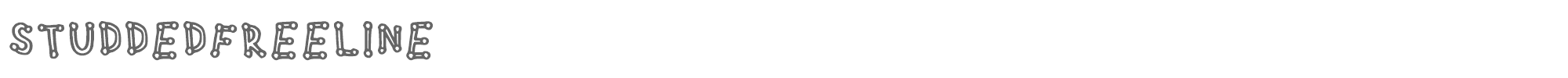Studded Freeline Studdedfreeline-Regular.ttf font preview