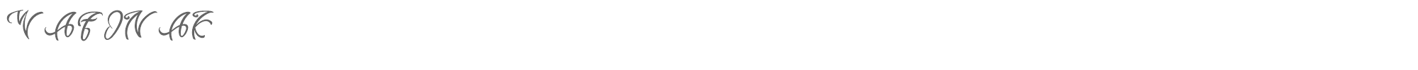 Wafonak WAFONAK.otf font preview