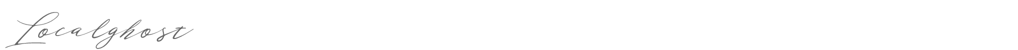 Localghost Localghost.otf font preview