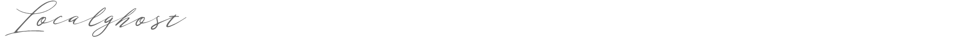 Localghost Localghost.ttf font preview