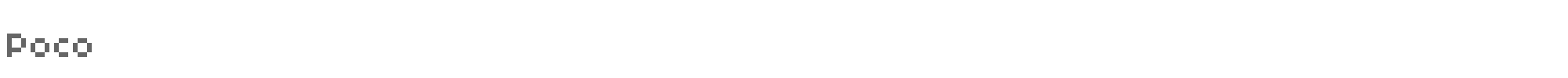 Poco Poco.ttf font preview