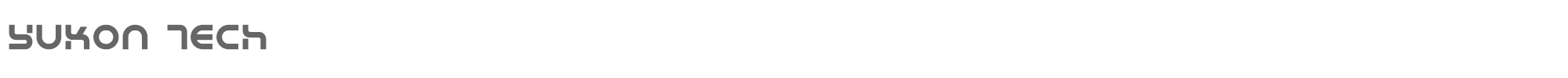 Sample characters Yukon Tech Font