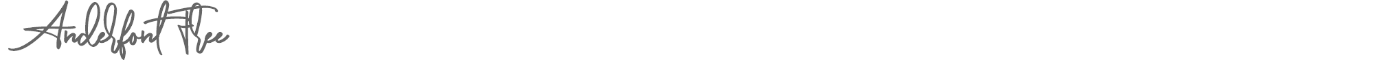 Sample characters Anderfont Font