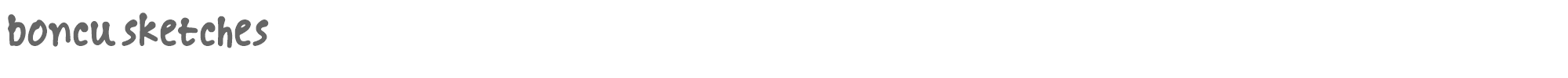 Boncu Sketches boncusketches.ttf font preview