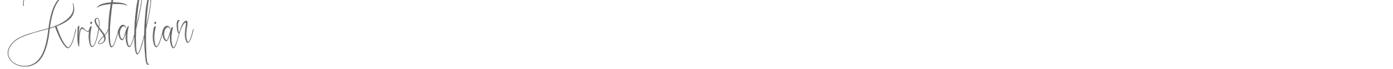 Sample characters Kristallian Font