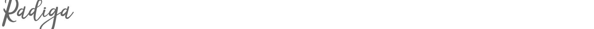 Radiga Radiga.ttf font preview