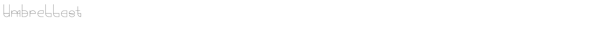 Umbrellast Umbrellast.otf font preview