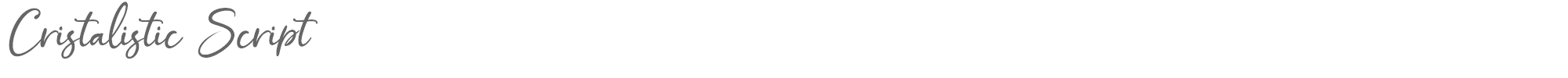 Cristalistic Script Cristalistic.ttf font preview