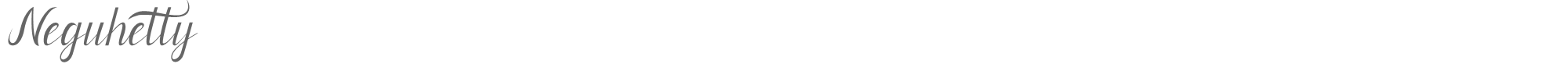Neguhetty Neguhetty.otf font preview