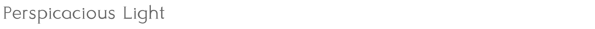 Perspicacious Perspicacious-Light.otf font preview