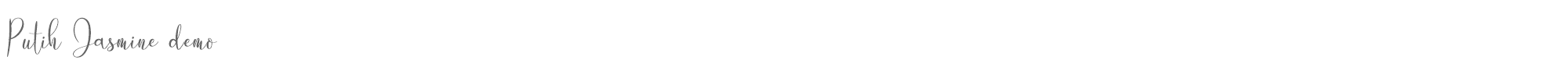Putih Jasmine Putih_Jasmine_demo.otf font preview