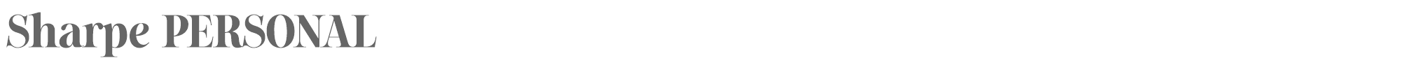 Sharpe SharpeBo_PERSONAL.ttf font preview