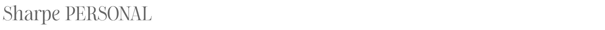 Sharpe SharpeLi_PERSONAL.ttf font preview