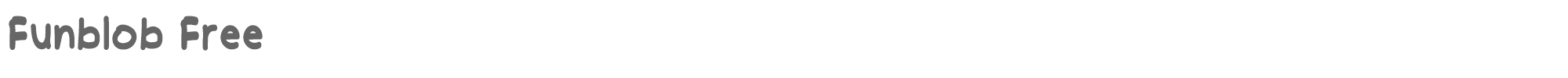 Sample characters Funblob Font