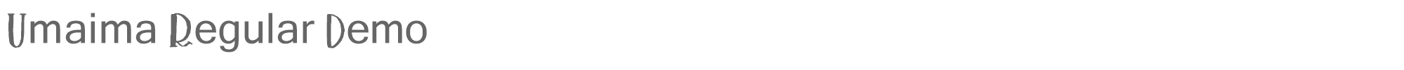 Umaima UmaimaRegularDemo-Regular.ttf font preview