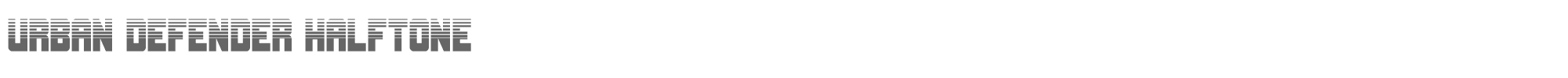 Urban Defender urbandefenderhalf.ttf font preview