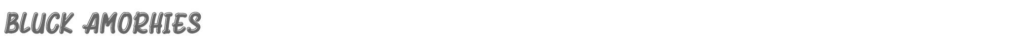 Bluck Amorhies BluckAmorhies.otf font preview
