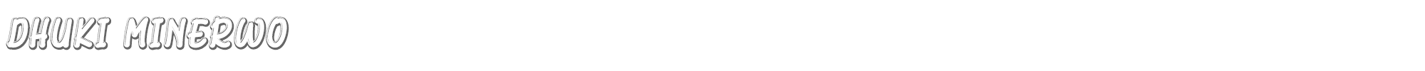 Dhuki Minerwo DhukiMinerwo.otf font preview