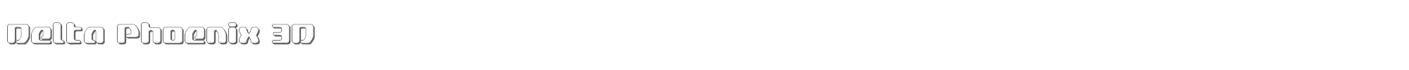 Delta Phoenix deltaphoenix3d.ttf font preview