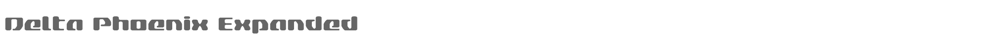 Delta Phoenix deltaphoenixexpand.ttf font preview