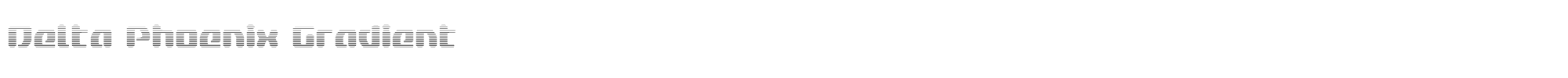 Delta Phoenix deltaphoenixgrad.ttf font preview