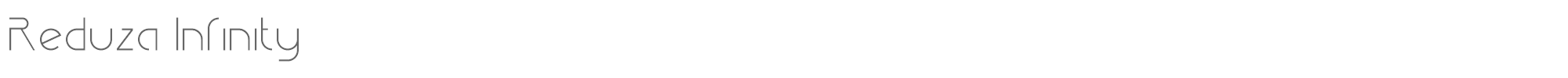 Sample characters Reduza Infinity Font