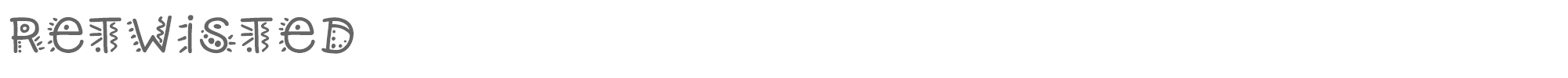 Retwisted Retwisted.otf font preview
