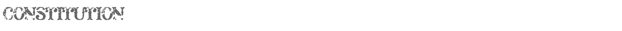Sample characters Constitution Font