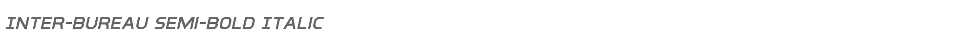 Inter-Bureau interbureausemiboldital.ttf font preview