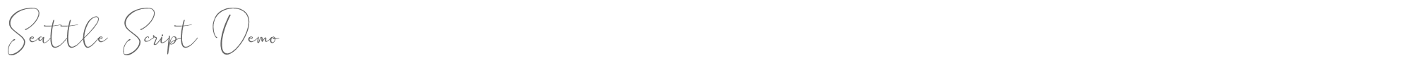 Seattle Script SeattleScriptDemo.ttf font preview