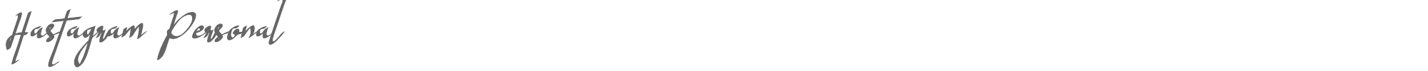 Sample characters Hastagram Font