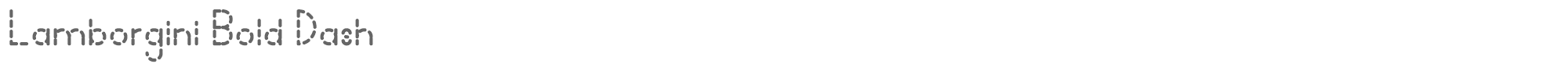 Sample characters Lamborgini Font