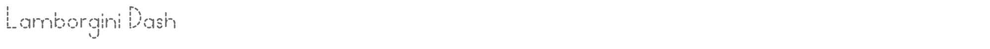 Lamborgini lamborgini-dash-personal.ttf font preview