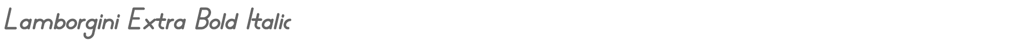 Lamborgini lamborgini-extrabolditalic-personal.ttf font preview