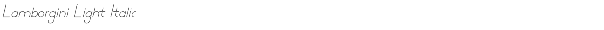 Lamborgini lamborgini-lightitalic-personal.ttf font preview